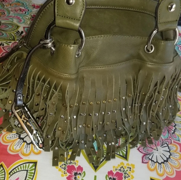 b. makowsky Handbags - Gorgeous B. Makowsky Fringe Leather Bag
